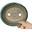 Oval green bonsai pot by Mazan - 193 x 167 x 63 mm