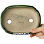 Mokko green and multicolor bonsai pot by Terahata Satomi Mazan - 160 x 120 x 45 mm
