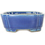 Mokko blauwe bonsaipot van Terahata Satomi Mazan - 160 x 120 x 45 mm