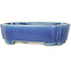 Mokko blue bonsai pot by Terahata Satomi Mazan - 160 x 120 x 45 mm