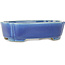 Mokko blue bonsai pot by Terahata Satomi Mazan - 160 x 120 x 45 mm