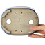 Mokko blauer Bonsaitopf von Terahata Satomi Mazan – 160 x 120 x 45 mm