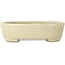 Mokko beige craquelé bonsaipot van Terahata Satomi Mazan - 160 x 120 x 45 mm