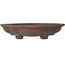 Mokko unglazed bonsai pot by Izumiya (Zenigo) - 388 x 298 x 85 mm