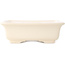 Square ivory bonsai pot by Yixing - 210 x 210 x 65 mm