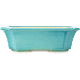 Yixing 220 mm  medium bluegreen bonsai pot by Yixing, China