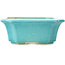 Vaso bonsai rettangolare medio bluverde di Yixing - 220 x 180 x 60 mm