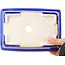 Rechthoekige donkerblauwe bonsaipot van Yixing - 180 x 130 x 50 mm