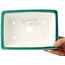 Pot à bonsaï rectangulaire vert foncé par Yixing - 180 x 130 x 50 mm