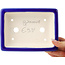 Pot à bonsaï rectangulaire bleu foncé par Yixing - 180 x 125 x 60 mm