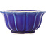 Runde dunkelblaue Bonsaischale von Yixing – 135 x 135 x 65 mm