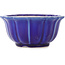 Pot à bonsaï rond bleu foncé par Yixing - 135 x 135 x 65 mm