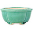 Mokko dark green bonsai pot by Yixing - 135 x 110 x 50 mm