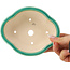 Maceta para bonsái Mokko verde oscuro de Yixing - 135 x 110 x 50 mm
