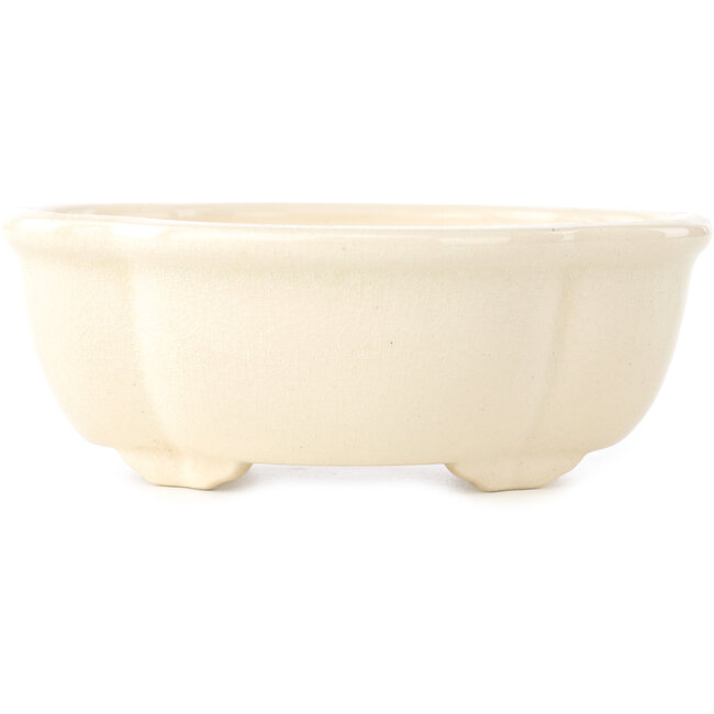 Mokko ivory-coloured bonsai pot by Yixing - 135 x 110 x 50 mm