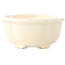 Mokko ivory-coloured bonsai pot by Yixing - 135 x 110 x 50 mm