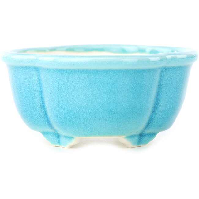 Vaso bonsai medio bluverde Mokko di Yixing - 135 x 110 x 50 mm