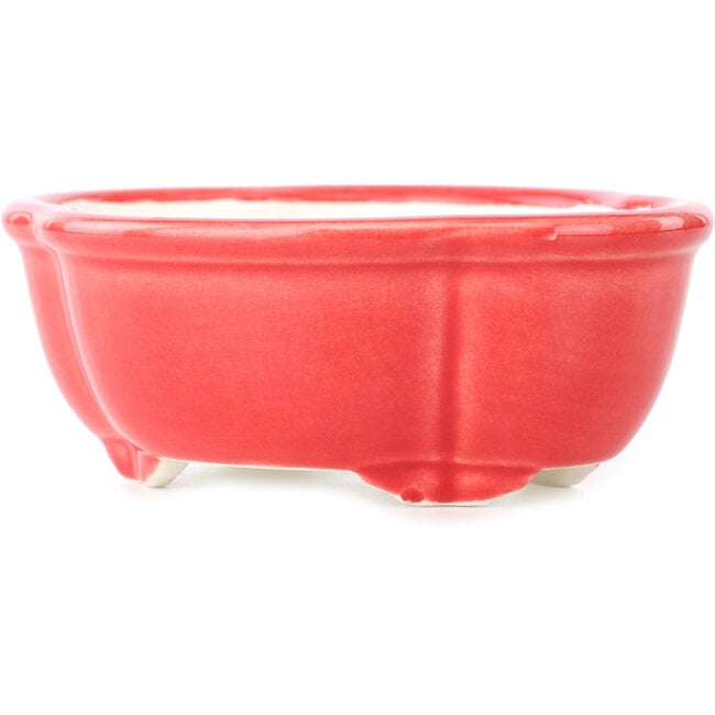 Mokko roter Bonsaitopf von Yixing – 135 x 110 x 50 mm