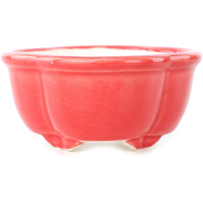 Mokko red bonsai pot by Yixing - 135 x 110 x 50 mm