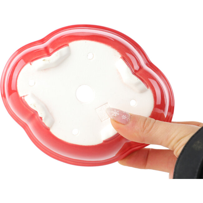 Mokko rode bonsaipot van Yixing - 135 x 110 x 50 mm