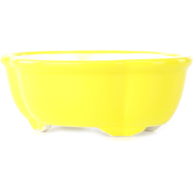 Mokko-gelber Bonsaitopf von Yixing – 135 x 110 x 50 mm