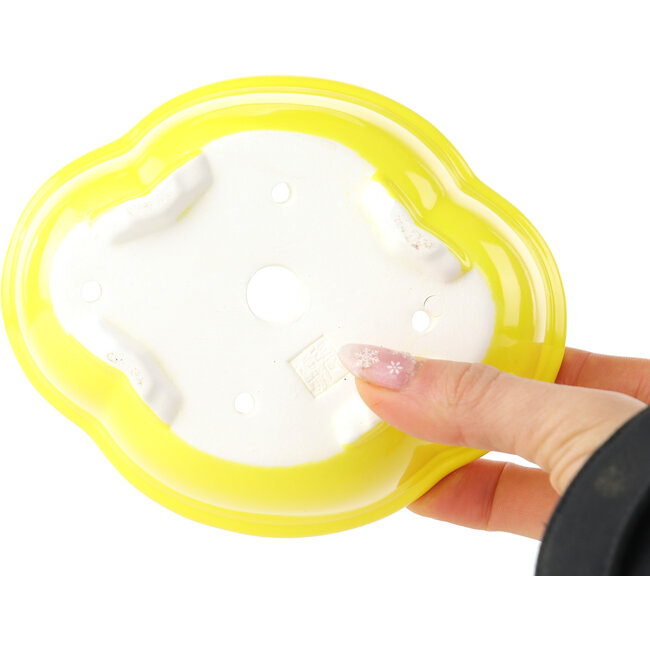 Mokko-gelber Bonsaitopf von Yixing – 135 x 110 x 50 mm