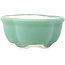 Mokko medium green bonsai pot by Yixing - 135 x 110 x 50 mm