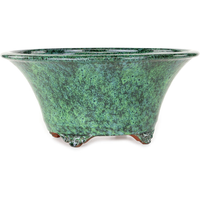 Pot rond vert pour bonsaï de Shuhou - 315 x 315 x 144 mm