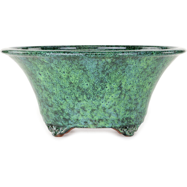 Pot rond vert pour bonsaï de Shuhou - 315 x 315 x 144 mm