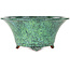 Pot rond vert pour bonsaï de Shuhou - 315 x 315 x 144 mm