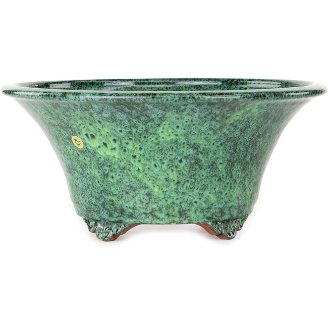 Pot rond vert pour bonsaï de Shuhou - 315 x 315 x 144 mm