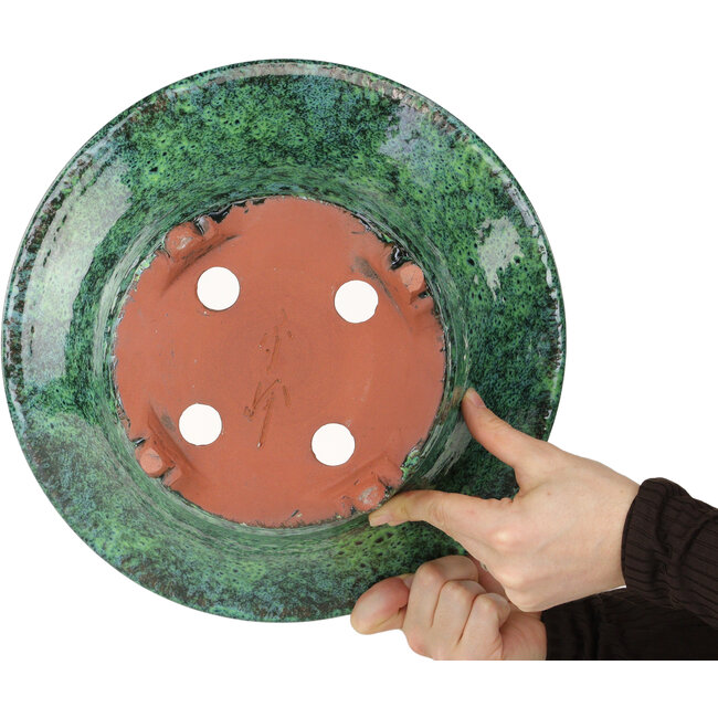 Pot rond vert pour bonsaï de Shuhou - 315 x 315 x 144 mm
