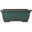 Rectangular green bonsai pot by Yamaaki - 320 x 250 x 125 mm