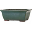 Rechthoekige groene bonsaipot van Yamaaki - 320 x 250 x 125 mm