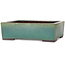 Rectangular green bonsai pot by Yamaaki - 272 x 212 x 85 mm