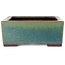 Maceta rectangular verde para bonsái de Yamaaki - 272 x 212 x 85 mm