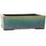 Maceta rectangular verde para bonsái de Yamaaki - 272 x 212 x 85 mm