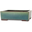 Rectangular green bonsai pot by Yamaaki - 272 x 212 x 85 mm