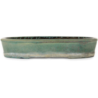 Koyou Pot à bonsaï vert 370 mm par Aiba Koyou, Tokoname, Japon