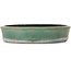 Maceta ovalada para bonsái verde de Aiba Koyou - 370 x 325 x 68 mm