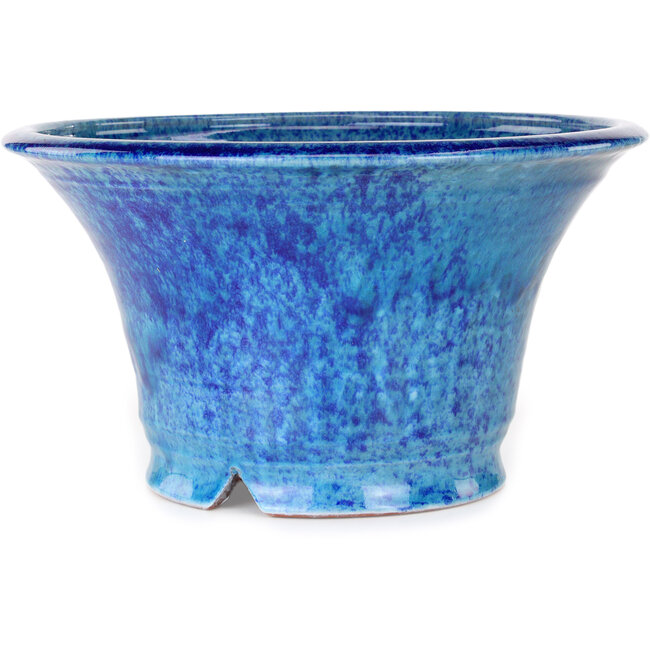 Runder blauer Bonsai-Topf von Shuhou – 305 x 305 x 170 mm