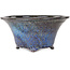Vaso bonsai rotondo rosso e blu di Shuhou - 302 x 302 x 142 mm