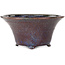 Vaso bonsai rotondo rosso e blu di Shuhou - 302 x 302 x 142 mm