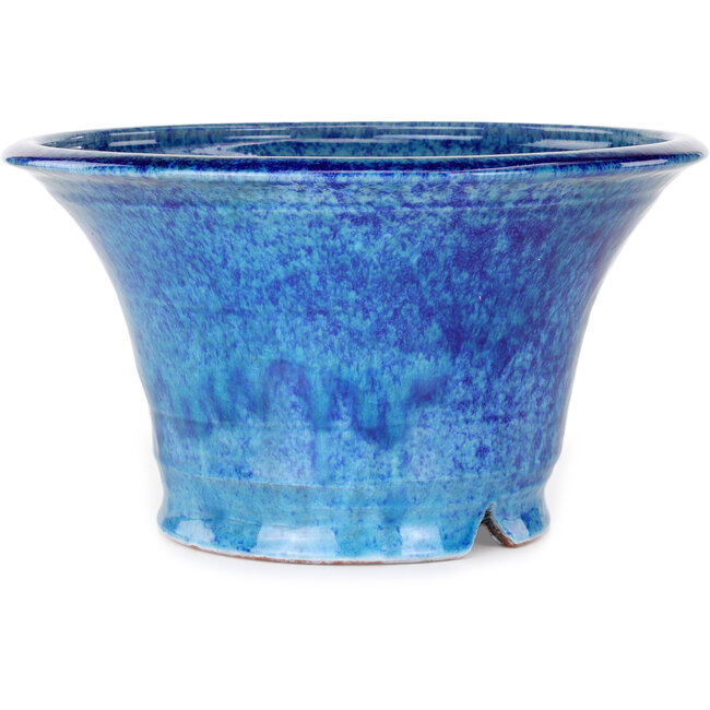 Maceta redonda azul para bonsái de Shuhou - 305 x 305 x 170 mm