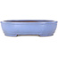 Maceta ovalada azul claro para bonsái de Yamafusa - 308 x 255 x 72 mm