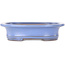 Maceta ovalada azul claro para bonsái de Yamafusa - 247 x 203 x 62 mm