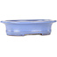 Oval light blue bonsai pot by Yamafusa - 247 x 203 x 62 mm