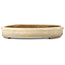 Oval off-white bonsai pot - 660 x 470 x 72 mm