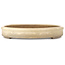 Ovaler, cremefarbener Bonsaitopf – 660 x 470 x 72 mm