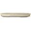 Oval off-white bonsai pot by Hekisui - 560 x 394 x 57 mm